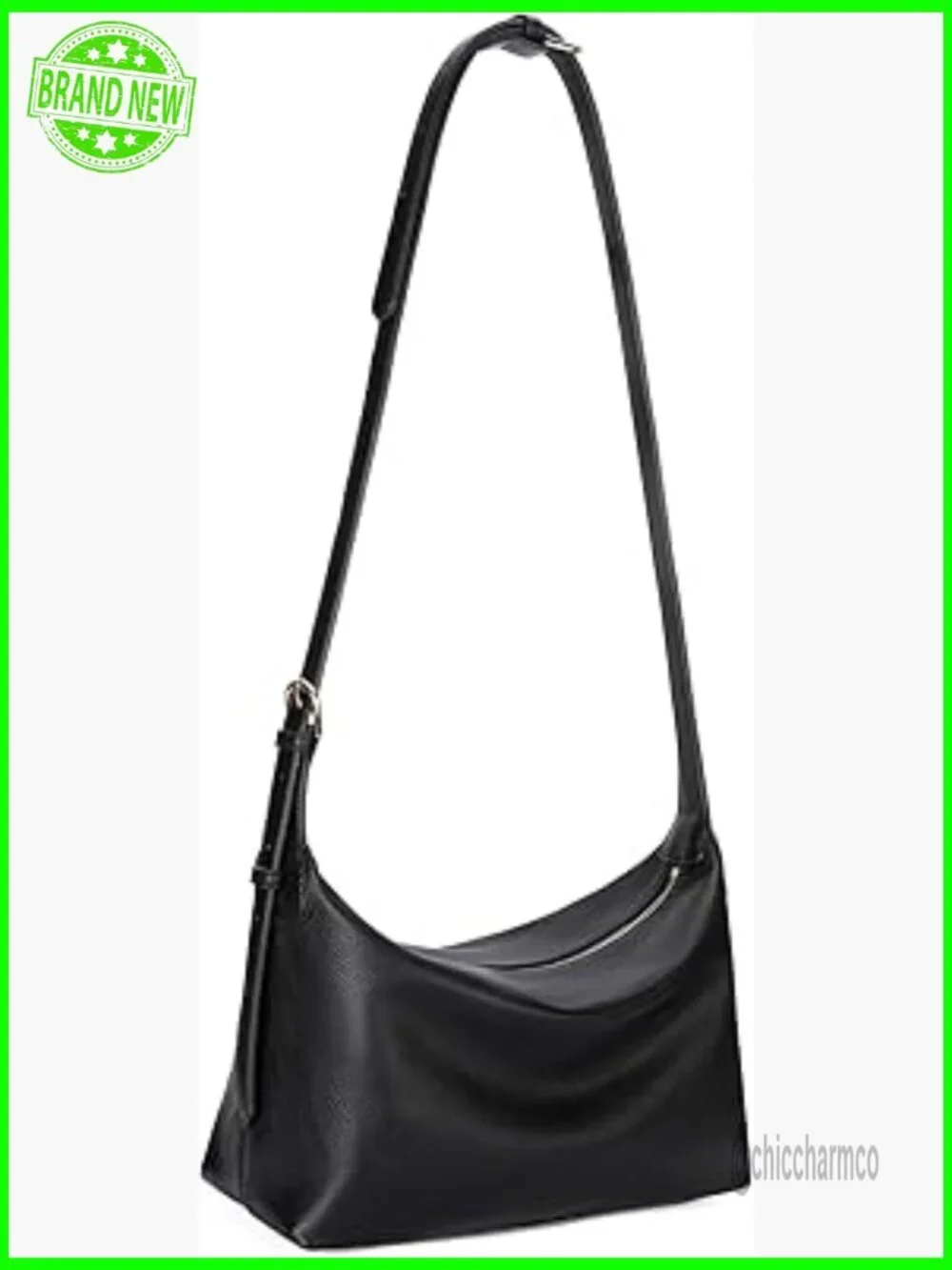 Soft Foldable PU Leather Hobo Tote Crossbody Shoulder Bag Large Capacity